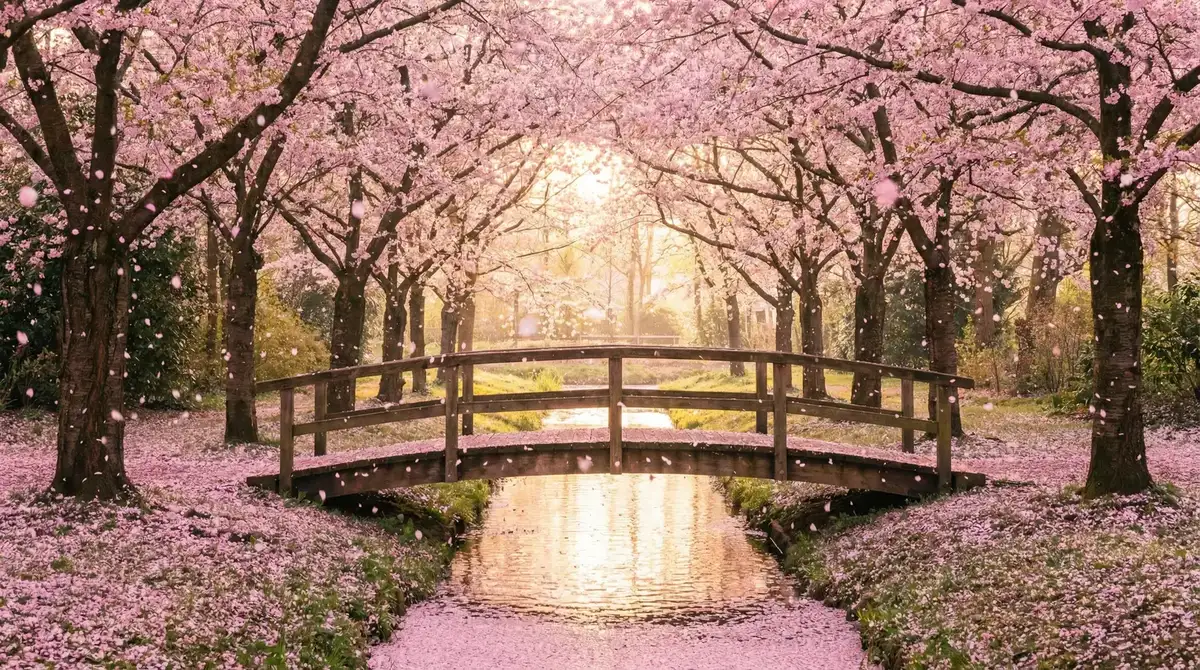 樱花桥畔 - 两个人的视频在线观看完整版下载 唯美风景